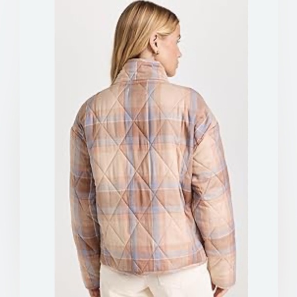 Z Supply NWT Plaid Maya Quilted snap button  Jacket with front Pockets - Picture 5 of 9